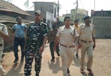 পুরুলিয়া জেলায় কেন্দ্রীয় বাহিনী রূটমার্চ।