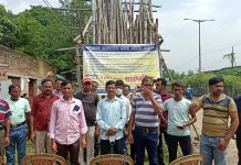 ধর্মঘটের সমর্থনে ডেকোরেটার্স সমন্বয় সমিতির অবস্থান।