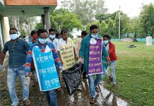 তৃণমূল যুব কংগ্রেসের উদ্যোগে সাফাই অভিযান।