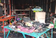 মনিহারি দোকানে ভয়াবহ আগুন লাগায় চাঞ্চল্য।