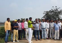 ছট ঘাট পরিদর্শনে শান্তি ভূষণ প্রসাদ যাদব।